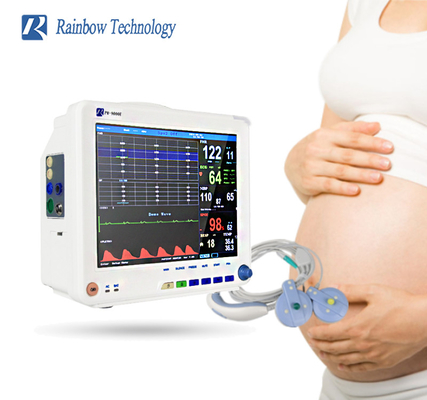 Hamile kadınlar için 220V 9 Parameter Multi Parameter Ana Fetal Monitör