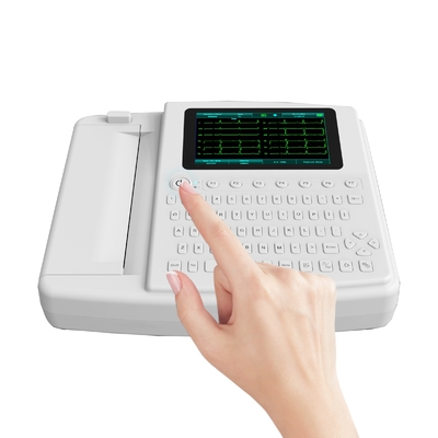 Hastane Renkli TFT Dokunmatik Ekran Elektronik EKG EKG Makinesi 7 İnç