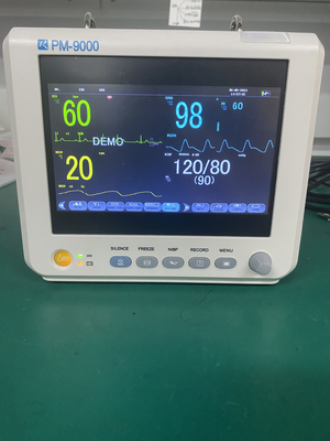 PM-9000 Çok Parametreli Hayati Belirti Ambulans EKG Hasta Monitörü İlk Yardım 7 İnç