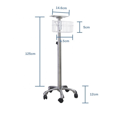 30kg Yük Kapasitesi Hastane Hasta Arabası Paketleme Boyutu 69cm ((L) X 21cm ((W) X 46cm ((H)