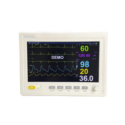 Tıbbi ekipman çok parametreli EKG spo2 ETCO2 NIBP resp tem monitörü ile hasta monitörü