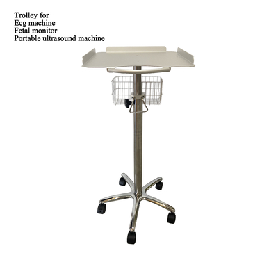 Modern tasarım ve değerlendirilebilir OEM hizmeti için sepetli EKG Monitor Roll Stand