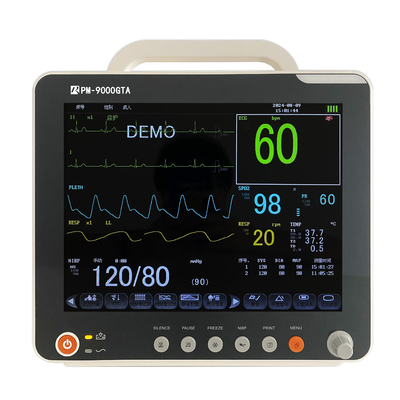 EKG Resp SpO2 Nibp Temp ve Hareketli Stand OEM ile Çok Parametralı Hasta Monitörü