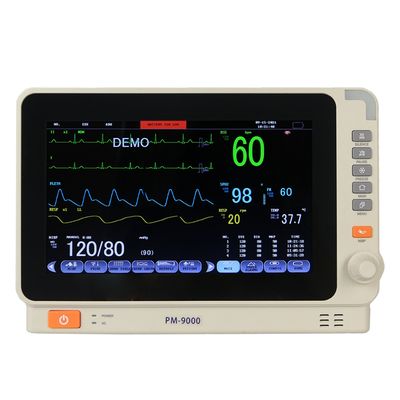 Portable 10.1 Inch Multi Parameter Patient Monitor with 6 Parameters 1 Year Warranty and 3 Years Shelf Life for Hospital Bedside Medical Use