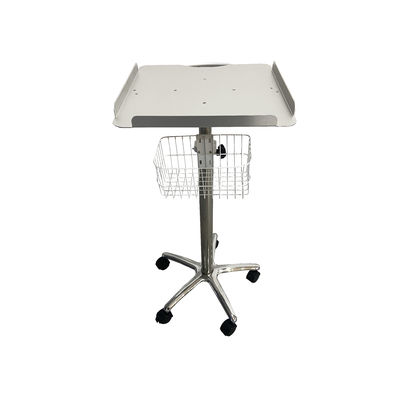 Portable Stainless Steel Aluminum Alloy Hospital Trolley/Cart Modern Mobile Stand Basket for Clinic Use-for ECG Machines