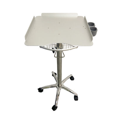 Height Adjustable Plastic Probe Cup Rack Medical Nursing Trolley Mobile Ultrasound