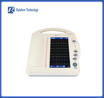 Hastalar İçin 10 İnç Tıbbi EKG Makinesi Renkli LCD Çoklu Çalışma Modları