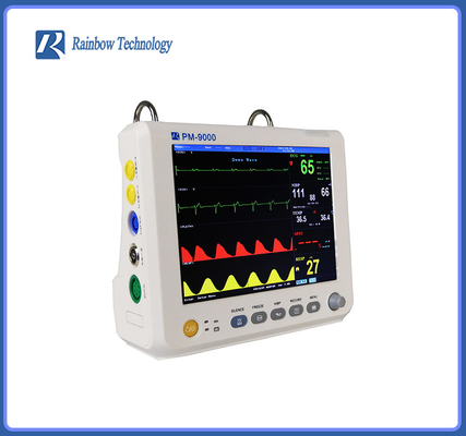 Ambulans YBÜ için 6 Parametre Taşınabilir Hasta Monitörü Renkli TFT LCD Ekran