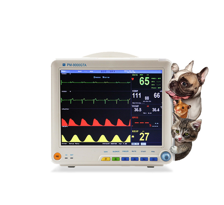 Multiparametre Veteriner İzleme Ekipmanı 12. 1'' TFT Dokunmatik Ekranlı Hasta Monitörü