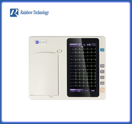 7 inç Dokunmatik Ekranlı Dayanıklı Otomatik Dijital Ekg EKG Makinesi 12 Kurşun