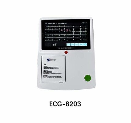 Tek/Çeşitli Liderli Tıp EKG Makinesi LCD/LED Ekranı Işık/Orta/Ağır Ağırlık