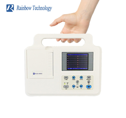 Tek Kanallı 12 Kurşunlu EKG Makinesi Üç Kanallı Ekg Makinesi