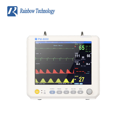 Hastane donanımı EKG ICU Multi Parameter Hasta taşınabilir monitörü