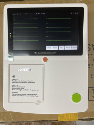 Alarmlı Taşınabilir EKG Makinesi LCD/LED Ekranlı Kalp Atış Hızı Ölçümü