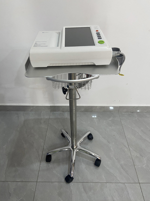 Hastane arabasında Mindary EKG makinesi ve ultrason makinesi için sağlam bir yuvarlak