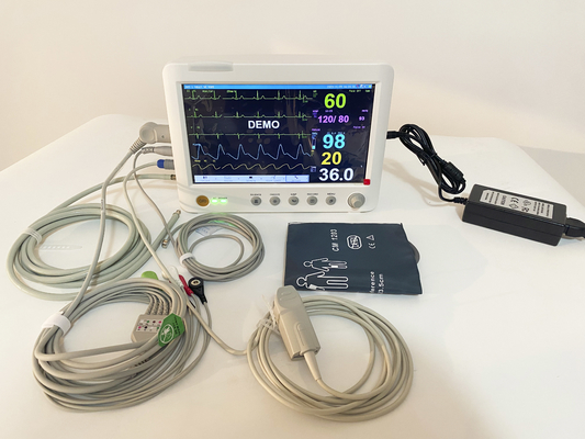 10.1 inç taşınabilir EKG makinesi hastane kullanımı için hayati belirtiler