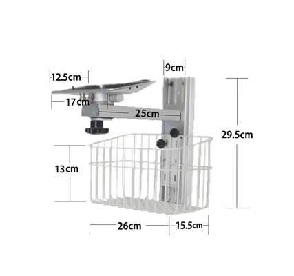 Tıbbi Ekipman Hastane Alüminyum Duvar Montajlı Bracket Monitör Hasta Monitörü için Stand