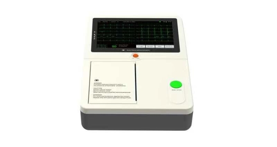 Taşınabilir 7 inçlik dokunmatik ekran 12 Kurşun 3 Kanal EKG Makinesi