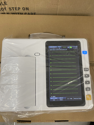 7 inç renkli TFT-LCD dokunmatik ekran elektrokardiyogram dijital EKG makinesi