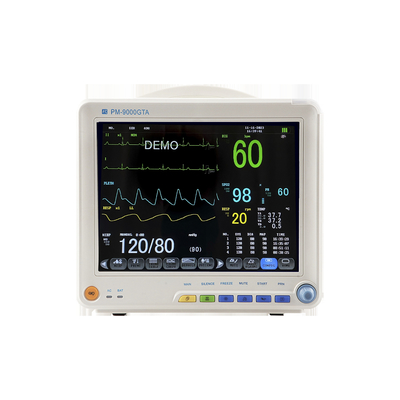 12 Inç Taşınabilir İzleme Cihazı Trolley ICU Çok Parametrli Hayati İşaretler Monitörü Yazıcı ile