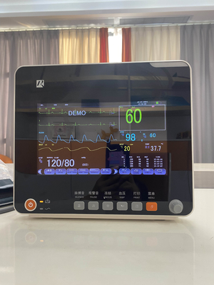 EKG Resp SpO2 Nibp Temp ve Hareketli Stand OEM ile Çok Parametralı Hasta Monitörü