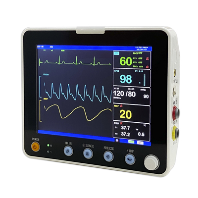 EKG Yoğun Bakım Çok Parametreli Hasta Taşınabilir Monitör Hastane Ekipmanı İsteğe Bağlı ETCO2 Hayvan Versiyonu