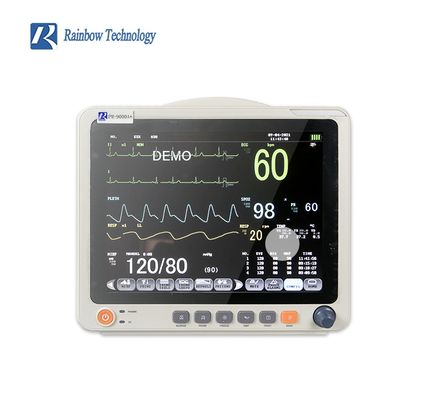 Rainbow PM-9000A+ Multi Parameter Patient Monitor with 100-240V Power Supply 1 Year Warranty and 2 Years Shelf Life