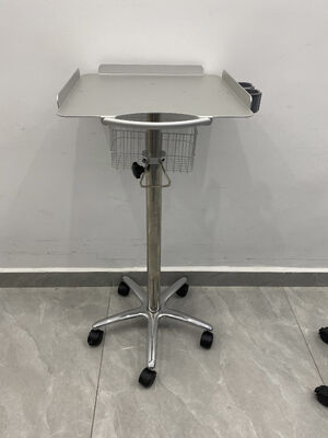 Modern Tasarımlı Metal Hasta Monitörü Taşıma Arabası, Hastane ve Klinik Ekipmanları İçin OEM Hizmetli