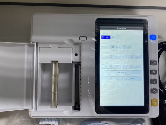 Hastaneler ve klinikler için 7 inçlik dokunmatik ekran ve termal dizi yazıcısı ile dijital 6 kanallı EKG makinesi