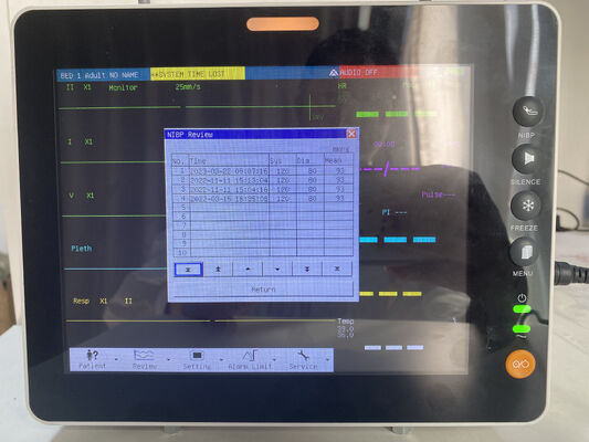 8 Inch Color LCD Display Multi Parameter Patient Monitor ISO Sertifikalı Sınıf II Aracı 1 Yıllık Garanti ile