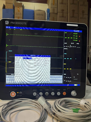 Taşınabilir 15 İnç Renkli LCD Ekran Çok Parametreli Hasta Monitörü, Arabaya/Duvar Braketine Monte Edilebilir ve 5 KG Hafif Tasarım