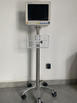 EKG/HR/RESP/SPO2/NIBP/Sıcaklık Parametreleri ve Arabaya/Duvar Braketine Monte Edilebilen 12,1 İnç Renkli LCD Ekran Çok Parametreli Hasta Monitörü