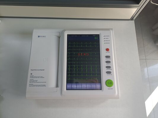 EKG Makinesi 12 Kanal Portatif El EKG Monitörü 10.2" Renkli Dokunmatik Ekran ve Dahili Pil