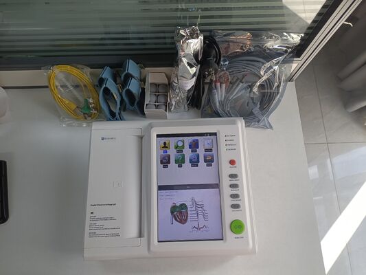 12 Channel Meditech Ecg Electrocardiograph with Multi Languages and Memory of More Than 10,000 case and Standard Software