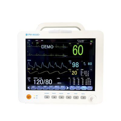 Taşınabilir Çok Parametreli Yoğun Bakım Hasta Monitörü, 12.1 İnç Renkli LCD Ekran, Arabalı/Duvar Askılı Montajlı ve Hafif 3.9 KG